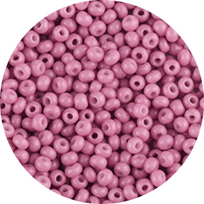SB10-29 - Preciosa Czech seed beads - opaque pink solgel dyed